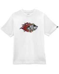 Vans - "Flame" Logo T-Shirt - Lyst