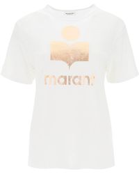 Isabel Marant - Zewel T-shirt avec imprimé de logo métallique - Lyst