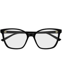 Gucci - Gg1995 O 001 Schwarz/Klar Damens Brillen mit Sehstärke - Lyst
