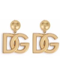 Dolce & Gabbana - Mini Logo Earrings - Lyst