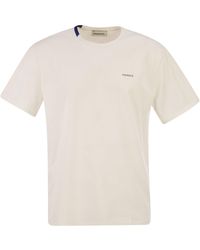 Premiata - Katoenen T-shirt Met Technisch Detail En Logo - Lyst