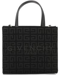 Givenchy - Mini G Tote -boodschappentas In 4 G Geborduurd Canvas - Lyst
