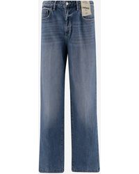 L'Agence - Cotton Denim Jeans - Lyst