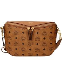 MCM - Crossbody Bags Fabric/Cognac - Lyst