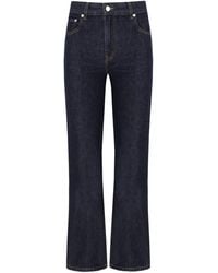 Ganni - Betzy Dark Cropped Bootcut Jeans - Lyst