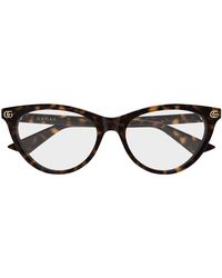 Gucci - Bril Gg2112 O 002 Bruin/transparant Dames - Lyst