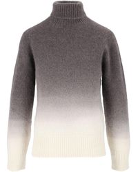 Kangra Cashmere - Cuello redondo sin costuras degradado de cachemira Kangra - Lyst