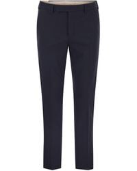 PT Torino - Dieci Stretch Virgin Wool Trousers - Lyst