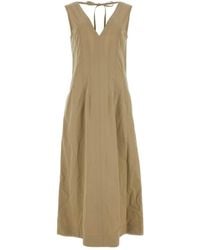 Bottega Veneta - Cappuccino Cotton Blend Dress - Lyst