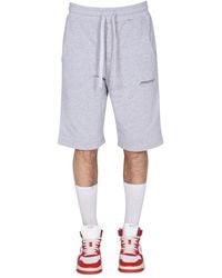 hinnominate - Bermuda With Logo - Lyst