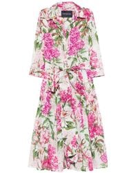 Samantha Sung - Audrey Midi-Jurk Met Bloemenprint - Lyst