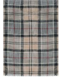 Barbour - Welton Tartan Beige Scarf - Lyst