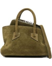 The Attico - La Passeggiata Mini Leather Handbag - Lyst