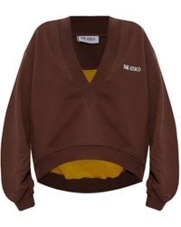 The Attico - Het Attico Logo Cotton Sweatshirt - Lyst