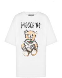 Moschino - Couture Teddy Bear Cotton T -shirt - Lyst