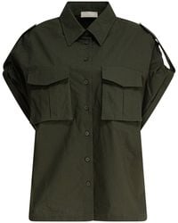 Elie Saab - Cotton Poplin Shirt - Lyst