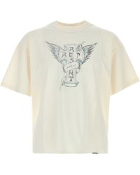 Represent - Ivory Cotton Blend T Shirt - Lyst