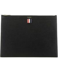 Thom Browne - Medium Pebble Grain Leather Document Holder - Lyst