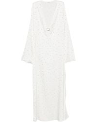 Oséree - Crystal-Embellished Ring-Detail Maxi Dress - Lyst