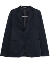 Emporio Armani - Cotton Single Breasted Suit - Lyst