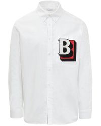 Burberry - Katoenen Shirt - Lyst