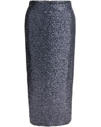 Semler - Sequined Midi Skirt Skirts Grey - Lyst