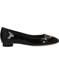 Dior - Ballerine Donna Vernice Nero - Lyst
