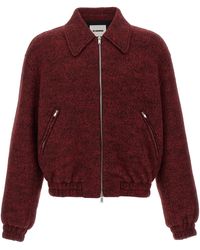 Jil Sander - Mélange Wollen Bomberjack - Lyst