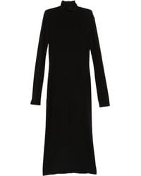 Norma Kamali - Midi-jurk Met Col - Lyst