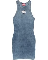 DIESEL - Cotton Mini Dress - Lyst