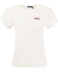 Ralph Lauren - Crew-Neck T-Shirt With Embroidery - Lyst
