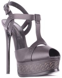 Casadei - Sandalen Schwarz - Lyst