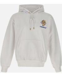CASABLANCA - Diamond Cotton Felpa Con Cappuccio - Lyst
