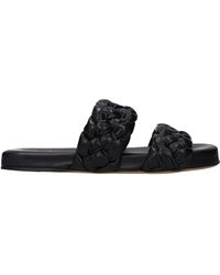 Bottega Veneta - Slippers En Hoeven Man Leer Zwart - Lyst