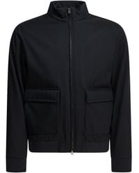 Herno - "3 Layers Wool Storm" Bomber Jacket - Lyst