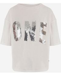 ONE TEE - Cotton T Shirt With Logo - Lyst