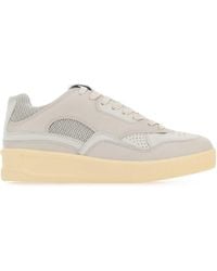 Jil Sander - Canvas And Rubber Basket Sneakers - Lyst