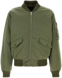Prada - Nylon Bomber Jacket - Lyst