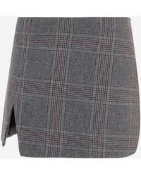 THE GARMENT - Der Rock aus Wollmischung mit Karomuster - Lyst