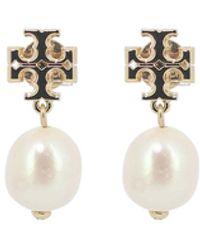 Tory Burch - Boucles d'oreilles Kira avec des perles - Lyst