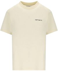 Carhartt - W' /Script Embroidery Cinnerus T-Shirt - Lyst