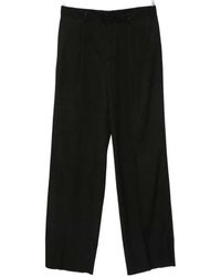 Lardini - Broek Met Wijde Pijpen En Geperste Plooien - Lyst