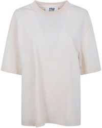 Golden Goose - Star/ Relaxed Fit T-Shirt/ Cotton Jersey/ Vintage Treatment/ Star Print - Lyst