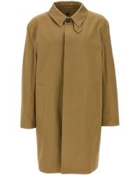 Saint Laurent - Cotton Gabardine Trench Coat - Lyst