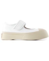 Marni - Mary Jane Sneakers Leather White - Lyst