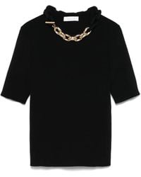 Rabanne - Top With Chain Link Detail - Lyst
