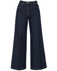 Aspesi - Wide Leg Jeans With High Waist - Lyst