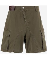 JW Anderson - Jw Anderson Short Cotton Denim Jeans - Lyst