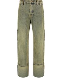 Entire studios - Cuff Surface Wave Jeans - Lyst