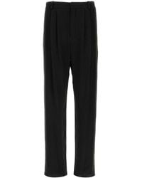 Saint Laurent - Crepe Wide-Leg Pant - Lyst